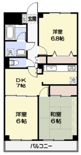 特典：仲介手数料が50％OFFです‼の間取り