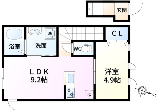 サニーサイドの間取り