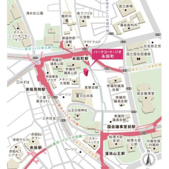 パークコート・ジオ永田町の地図