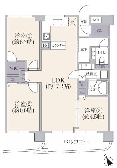 【間取り】 | グランドマンション野方