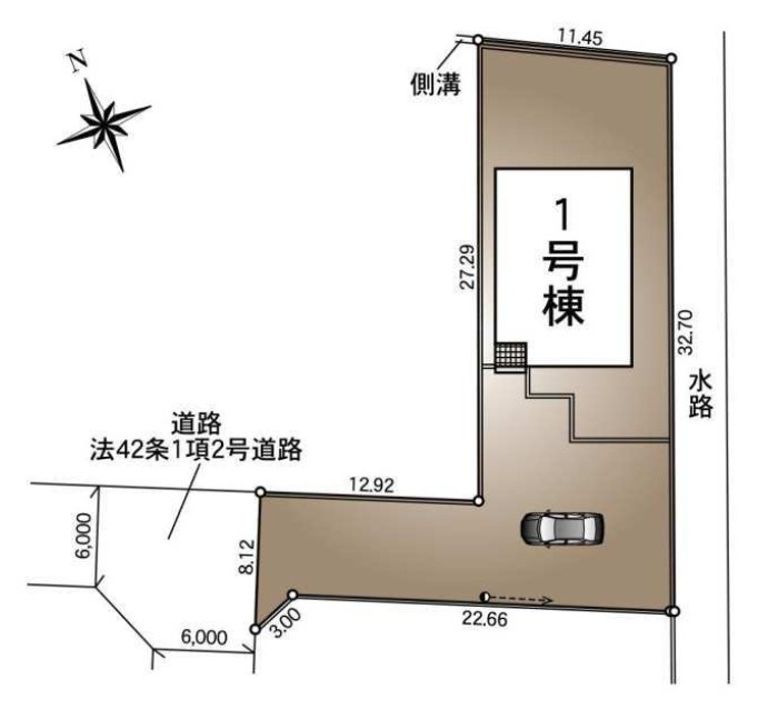 Cradle garden　羽生市加羽ケ崎第1の区画図|図面と現況が異なる場合、現況を優先とします。