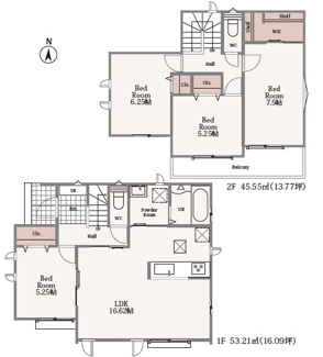 【間取り】 | 名古屋市守山区森孝1丁目1139【仲介手数料無料】新築一戸建て　B号棟