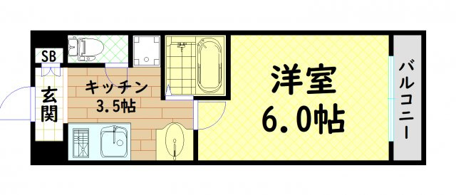 【間取り】 | グランパシフィック堀江WEST