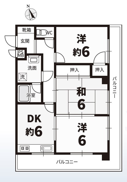サンシャイン垂水　収益の間取り