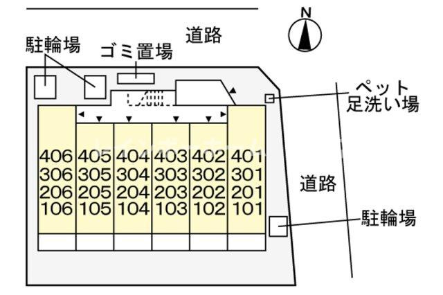 ヴェリーヌ※初期費用分割あと払いサービス利用可能物件の区画図
