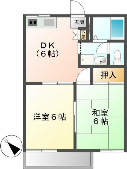 ドミール長久手の間取り
