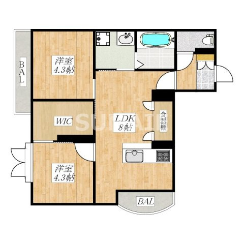 エトワール大成町の間取り|間取図