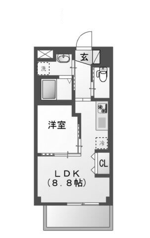 ラ・ベルメールの間取り|間取りです。