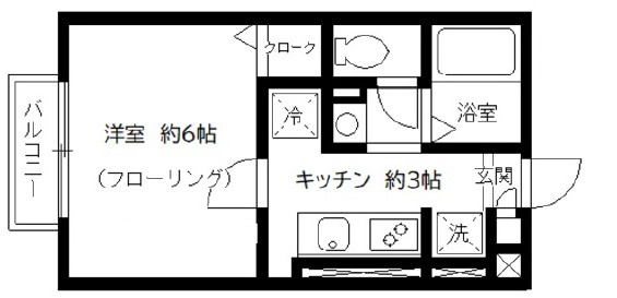 デザインコート岩淵の間取り|間取りです。