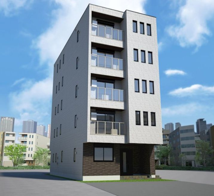 (仮称)グレイスレジデンス北千住の外観パース|外観パースです