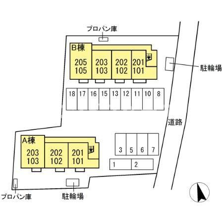 МＮハウス和田多中　Ｂの区画図|高崎、前橋のお部屋探しはエンドスケープまで！お客様の理想お聞かせ下さい♪