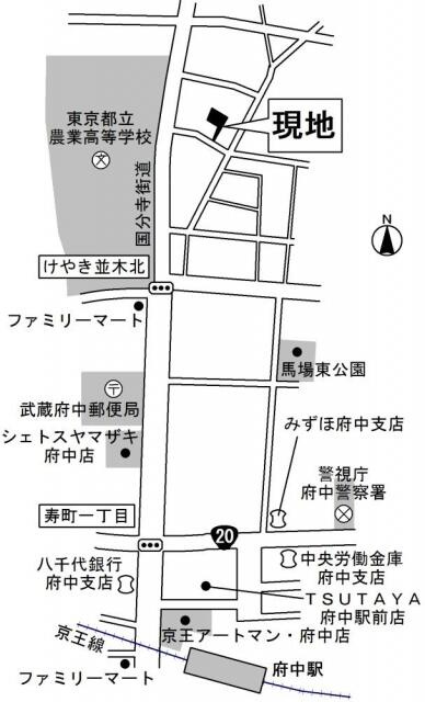 フェリシティ府中の地図