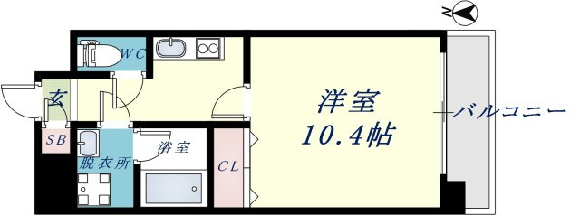 グランシス高井田の間取り