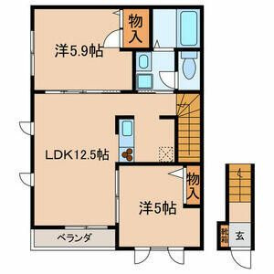 ガーデンコート富士見台の間取り|間取りです。