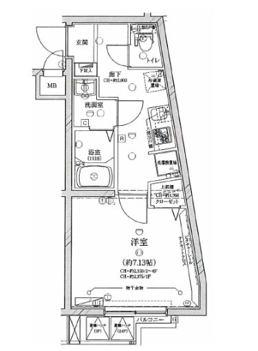ディアレイシャス成増の間取り|間取りです。