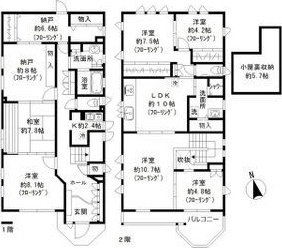 長久手市坊の後1116戸建の間取り