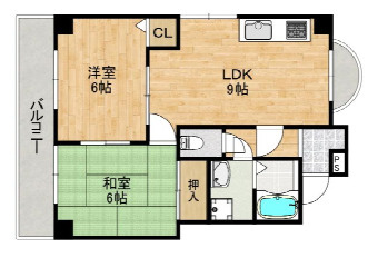 マンション東五百住の間取り