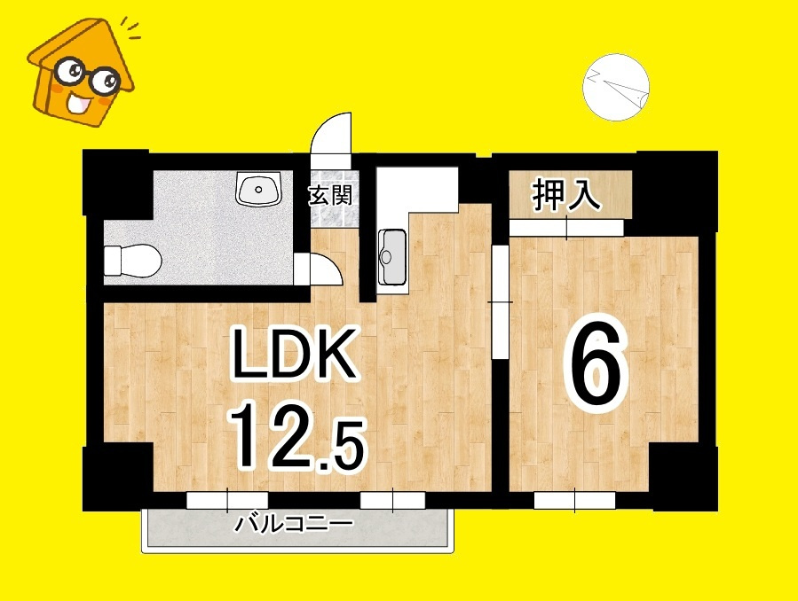 中古マンション  スプリングハイツ伊東の間取り