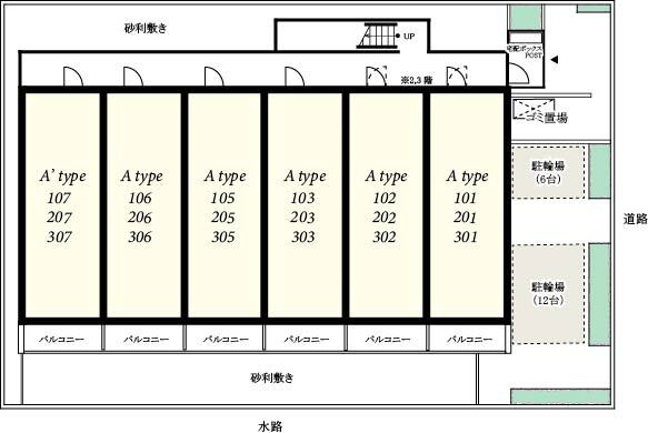 リブリ・Alba中浦和の区画図