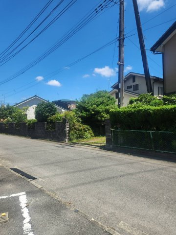 大きな家庭菜園・庭付（一部リフォーム）黒磯戸建の前面道路含む現地写真|前面公道