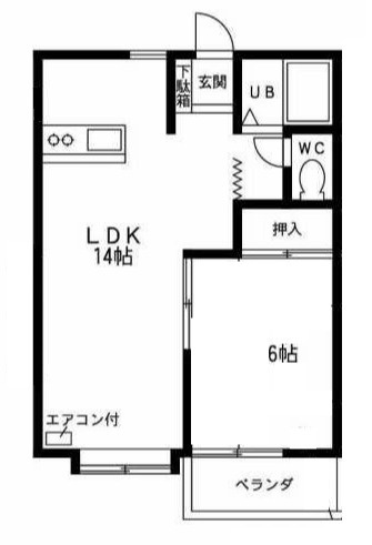 タプロコート三本木の間取り