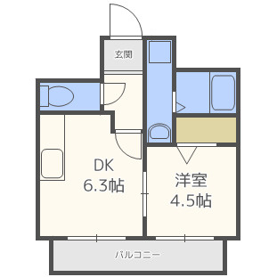 トレジャー二日市の間取り