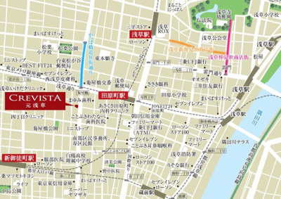 【地図】 | クレヴィスタ元浅草
