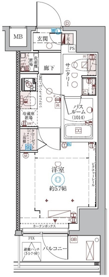 【間取り】 | クレヴィスタ品川西大井Ⅱ