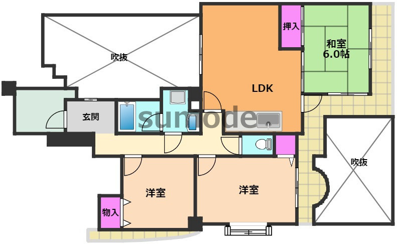 ミューズパークの間取り