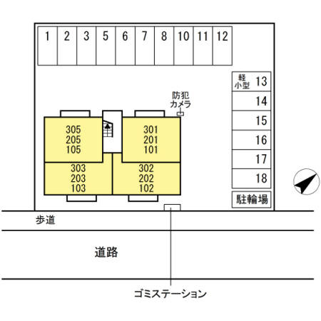 ルーナノワの区画図