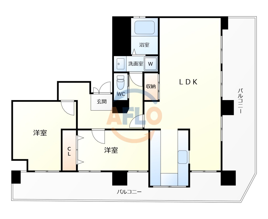 アビタシオン九条の間取り|アビタシオン九条　間取り