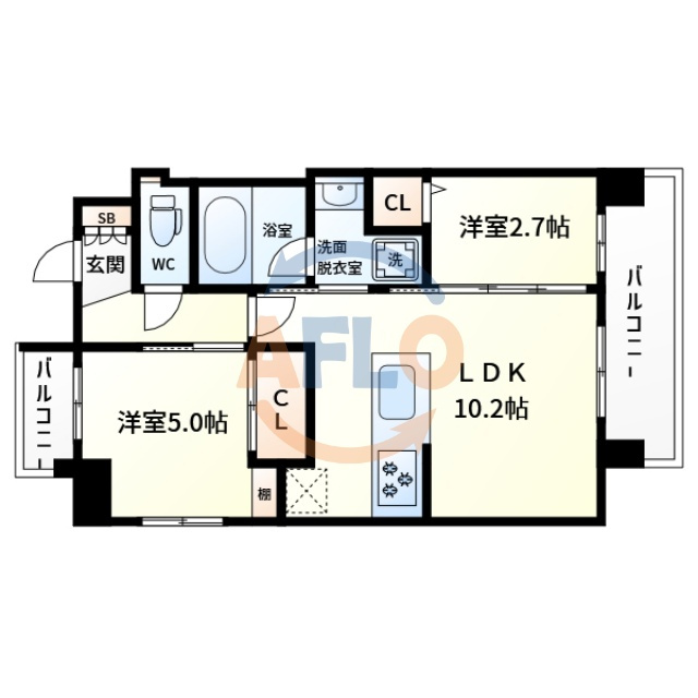 アーバネックス南堀江Ⅱ　日吉小学校区の間取り|アーバネックス南堀江Ⅱ　間取り