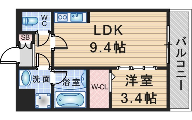 NEW LINE WESTの間取り