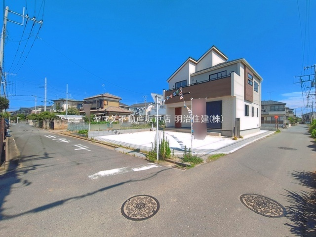 川越市上戸新町3期の前面道路含む現地写真