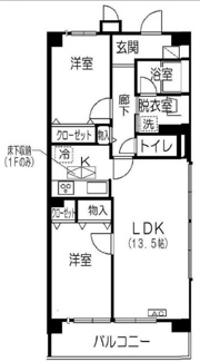 【間取り】 | アゼリア大森 | 間取りです。