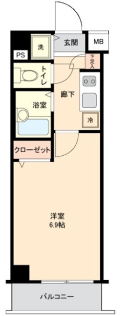 ジェネラルアパートメント常盤台の間取り|間取りです。