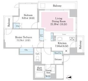 芝ハイツ【高級賃貸・ブランドマンション】の間取り