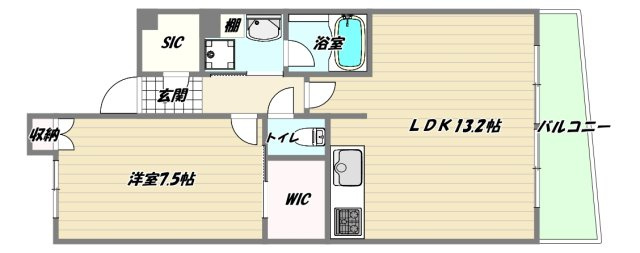 大阪市淀川区田川２丁目の賃貸マンションの間取り