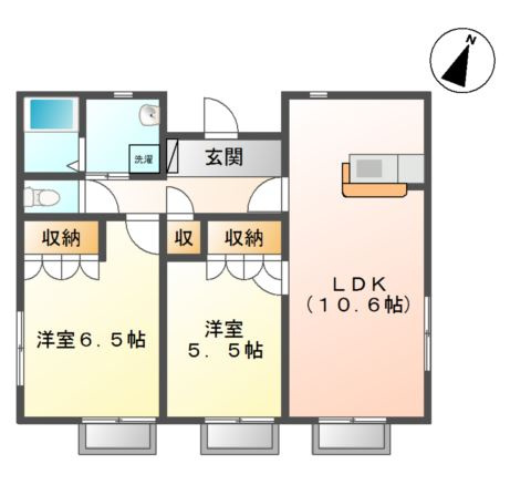 アビイ・ロードＢの間取り