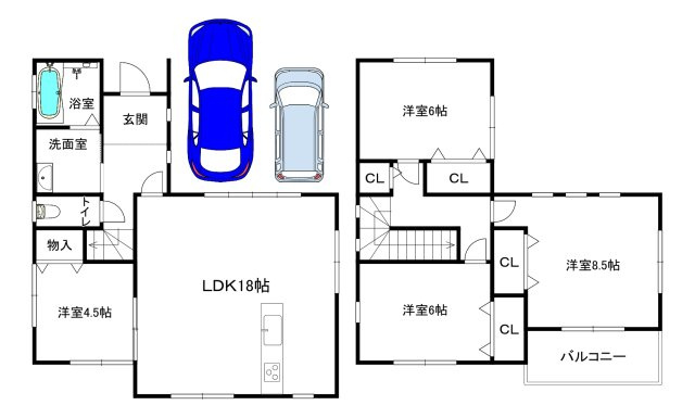 戸建　東尻池町6丁目の間取り