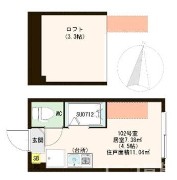 【間取り】 | ハーモニーテラス志茂Ⅱ
