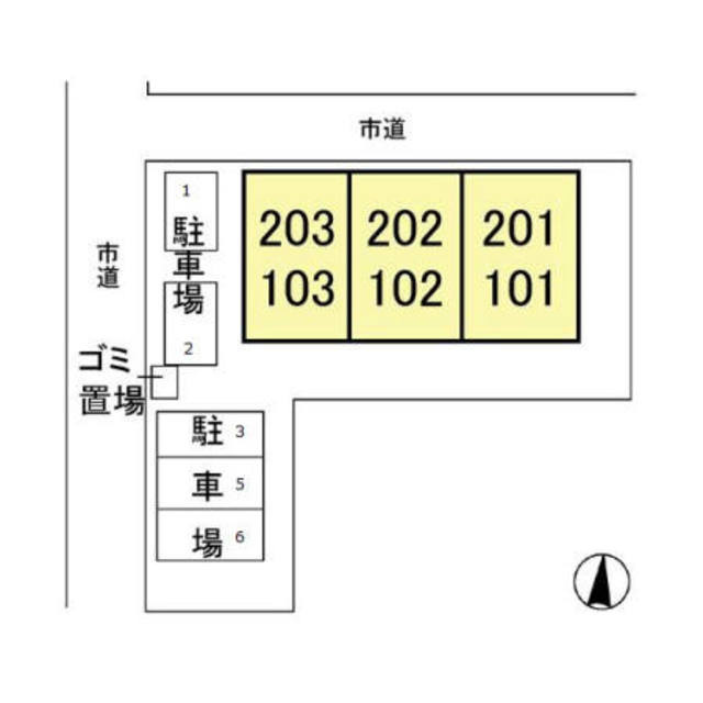 エレガンス松本のその他|配置図です☆