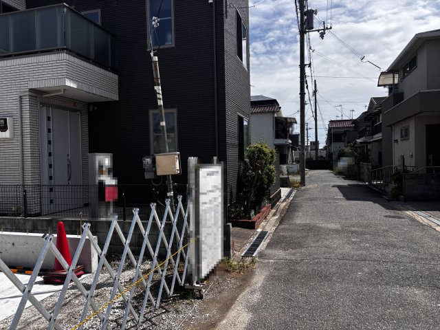 明石市東藤江2丁目新築戸建２号棟の前面道路含む現地写真|2026年9月12日撮影