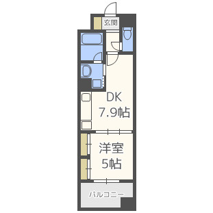 レジディア心斎橋ウエスト　堀江小学校区の間取り|レジディア心斎橋ウエスト　間取り