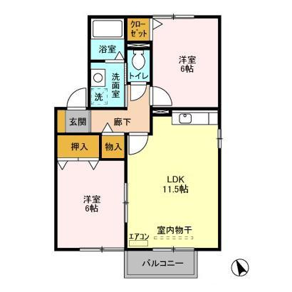 ラ・パストラル　ＡＢＣの間取り|間取図