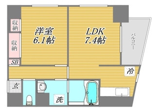 【間取り】 | グランディール初台 | 間取りです。