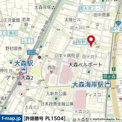 リファイズ品川南の地図