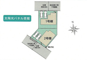 【坂戸市伊豆の山町7期2号棟 区画図】