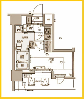 【間取り】 | リヴシティ横濱新川町弐番館