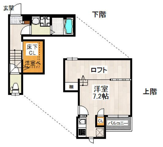 ＣＢ日進フォリアの間取り